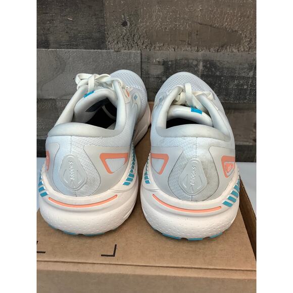 Brooks Womens 11 Coco Papaya Blue Adrenaline GTS 23 Running Shoe Athletic LE3-15 - Picture 4 of 9